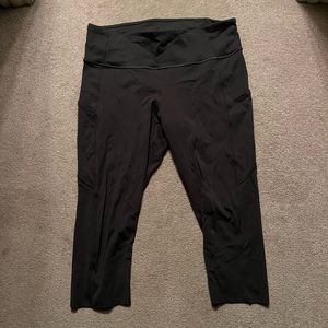 Lululemon Fast and Free Crop 19” Gray Legging
